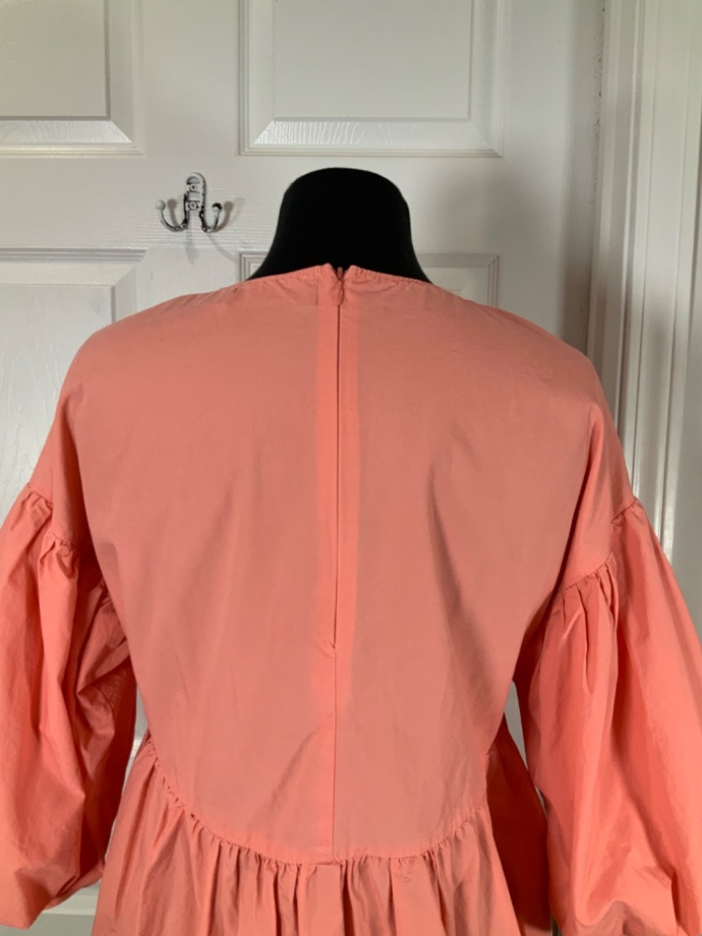 Pomander Place by Tuckernuck Peach Cotton Babydoll Puff Sleeve Top Size XS - Picture 7 of 11
